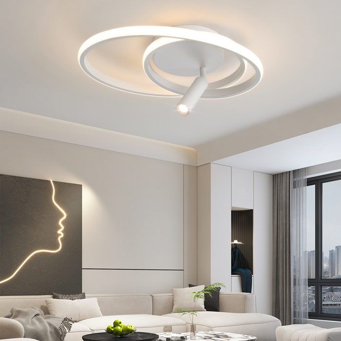 Plafonnier LED - NETTLIFE - Nettlife LED Plafonnier - Dimmable - 40 cm - 37W, spot & télécommande