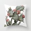 Cactus Throw Pillow Cover Succulent Desert Plant Cushion  for Home Sofa Chair