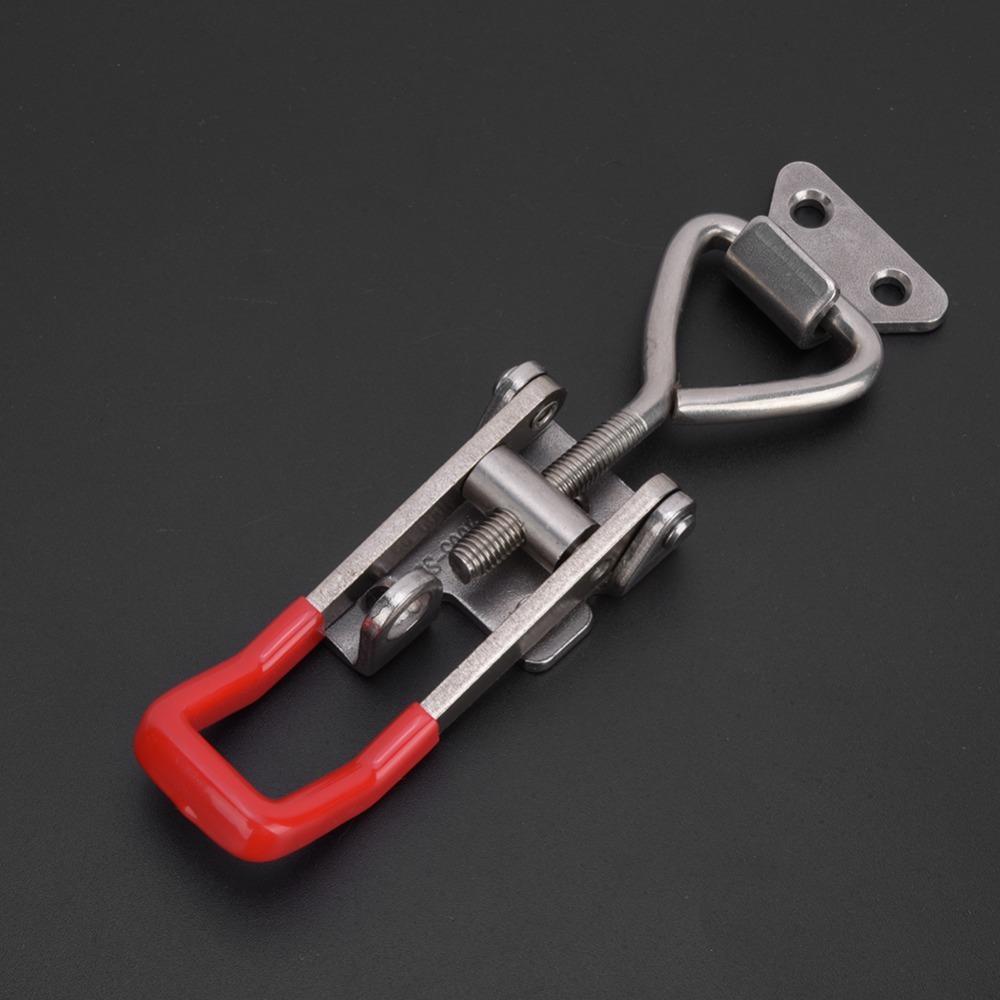2pcs Hand Tool Type Quick Latch Clamp 304 Stainless Steel Toggle Hasp Clamp For Storage Box