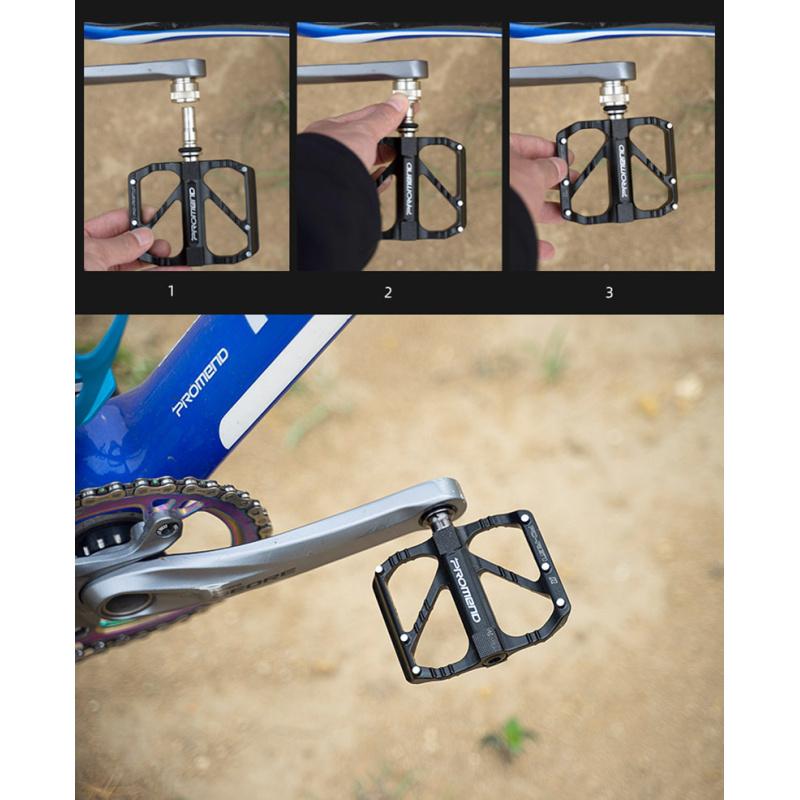 Быстросъемная велосипедная педаль из алюминиевого сплава, педали для шоссейного велосипеда, противоскользящая сверхлегкая педаль, 3 педали с подшипниками, детали велосипеда
