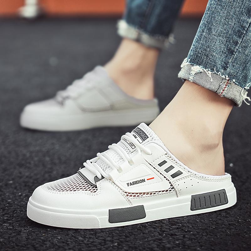 Мода 2024 Лето Мужская повседневная обувь Модные мужские полутапочки Мужская спортивная обувь Брендовая обувь Тапочки мужские Zapatos De Hombre