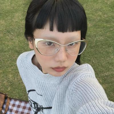 Очки «кошачий глаз» в европейском и американском стиле с металлической перевернутой оправой для людей с высокой близорукостью