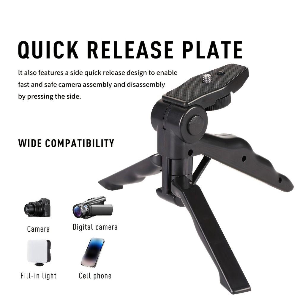 Rotating Phone Stand Stabilizer with Light and Microphone Live Streaming Holder  Selfies