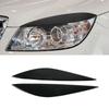 Для Mercedes Benz C Class W204 2008 2009 2010 2011 2 шт. Глянцевый черный Автомобильные передние фары Накладка на веко фары