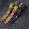 Мягкий нейлоновый ремешок для часов для мужчин, 20 мм, 22 мм, мужской браслет из натуральной кожи цвета хаки, браслет на запястье