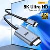 Кабель 8K UHD Type-C - HDMI с разрешением 8K 60 Гц/4K 120 Гц, идеально подходит для потоковой передачи игр, поддержки iPhone 15 серии, Samsung S, Mac Pro Switch