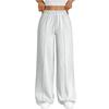 Fashion Women's High Waist Wide Leg Loose Casual Pants Trousers Women's Sports Pants Drawstring Women