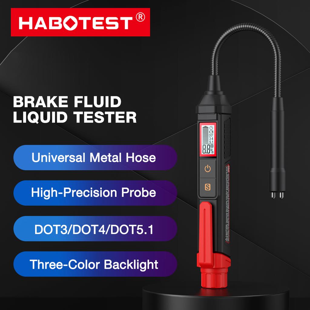Brake Fluid Tester Auto Car Brake Liquid Digital Tester For DOT3/DOT4/DOT5.1 Brake Oil Quality Check Pen Sound Light Alarm