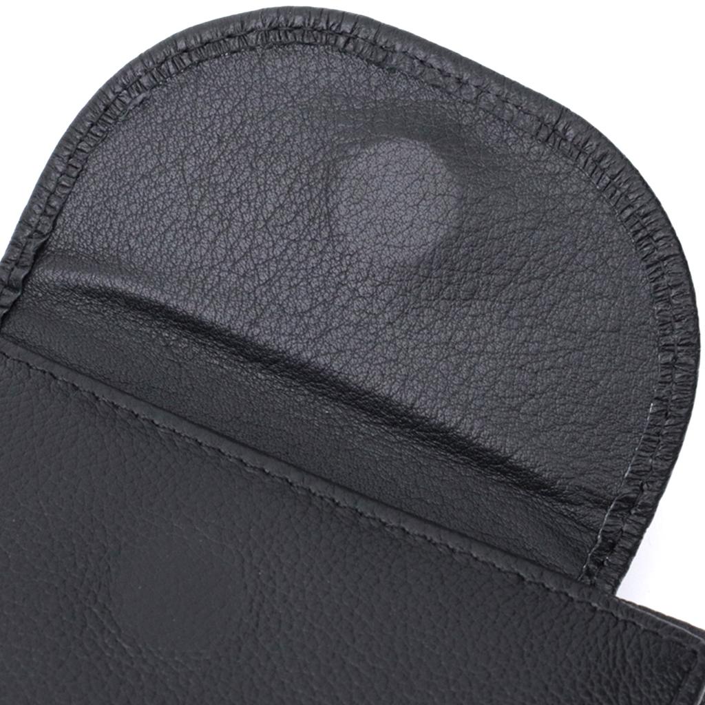 Convenient Women's Wallet with Coin Holder Made of Genuine Leather ST Leather 22711 Black