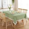 Скатерть в горошек, хлопковая клетчатая скатерть, кружевная кисточка, прямоугольная ткань для обеденного стола, пылезащитный чехол