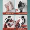 Unique Horizontal Setting Suction Cup Handheld Shower Head Holder Large Shower Head Supports Relocatable Wall Mounted  2pcs