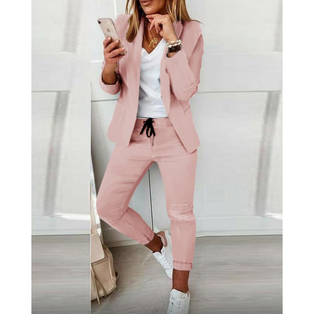 Spring And Autumn New Leisure Fashion Suit For Women