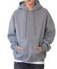 WEGO Large Solid Color Gray Web Pullover Plus Clothes Men's Fleece-Lined Hoodie, Sonata, Exclusive, Sweatshirt, Loungewear, Sizes, Gift, Winter/Autumn