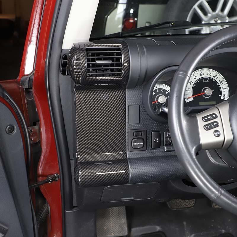 For Toyota FJ Cruiser 2007- ABS Car Side Air Outlet Frame Air Conditioner Air Outlet Frame Interior Accessories
