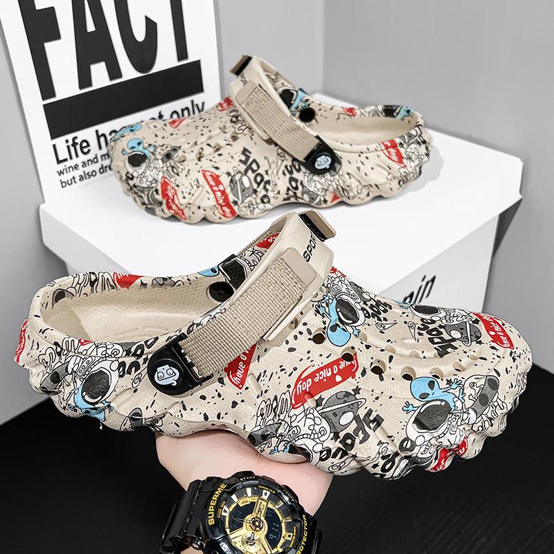 Модные мужские тапочки, удобные пляжные сандалии, нескользящая садовая обувь, обувь для шеф-повара, летняя повседневная обувь, обувь для медсестры, доктора, шлепанцы