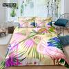 Главная Жизнь Роскошь 3D Фламинго Постельное белье Пододеяльник Наволочка Детский Постельное белье Размеры Queen и King EU/US/AU/UK