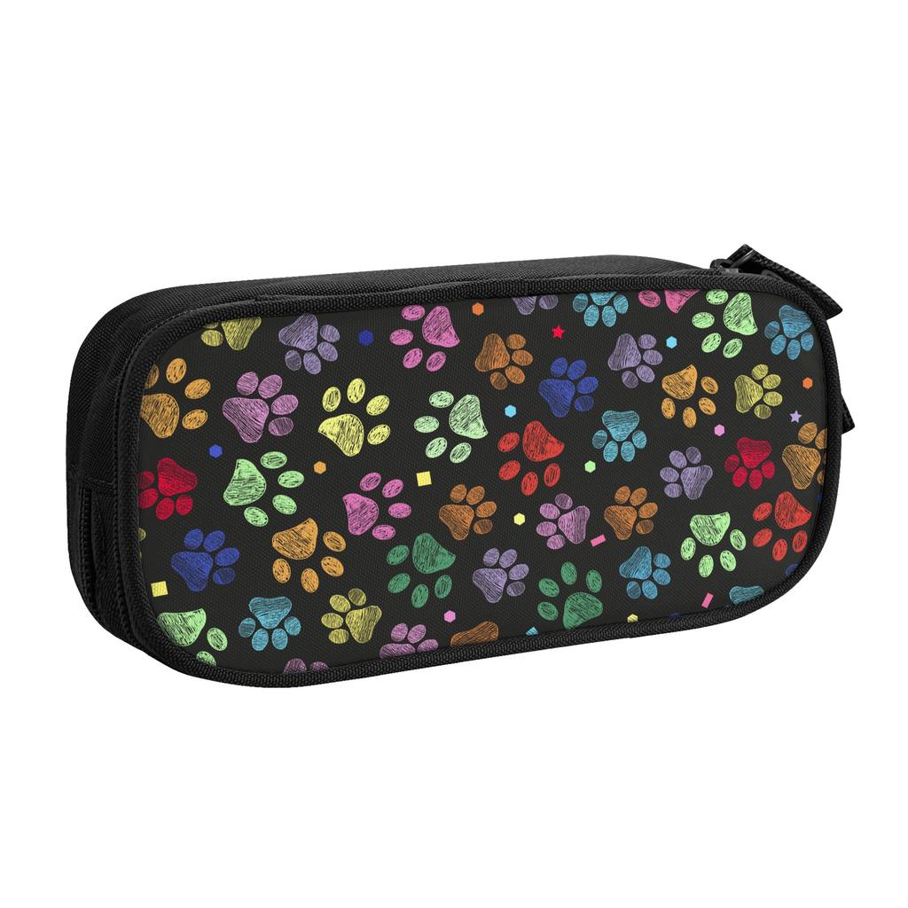 Cute Animal Paw Pattern Pencil Case Classic Pen Holder Bag Girls Boys Students School Cosmetic Pencilcases