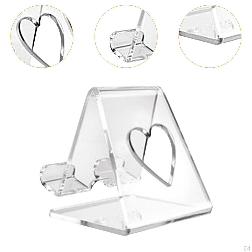 Акриловая подставка для телефона Прозрачная стойка для мобильного телефона Многоцелевой стабильный удобный портативный кронштейн