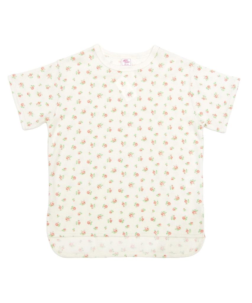 Pajama Set Waffle Flower Pattern Short Sleeve Shorts 3P Set Pink [JE Morgan] & Women's