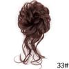 MISS WIG Синтетическая небрежная резинка для вьющихся волос с резинкой, черное золото, синтетическое высокотемпературное волокно, женские шиньоны в виде булочек