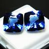 Natural Blue Tanzanite Loose Gemstone 16 ct Square Cushion Shape for Jewelry Making and Crafts