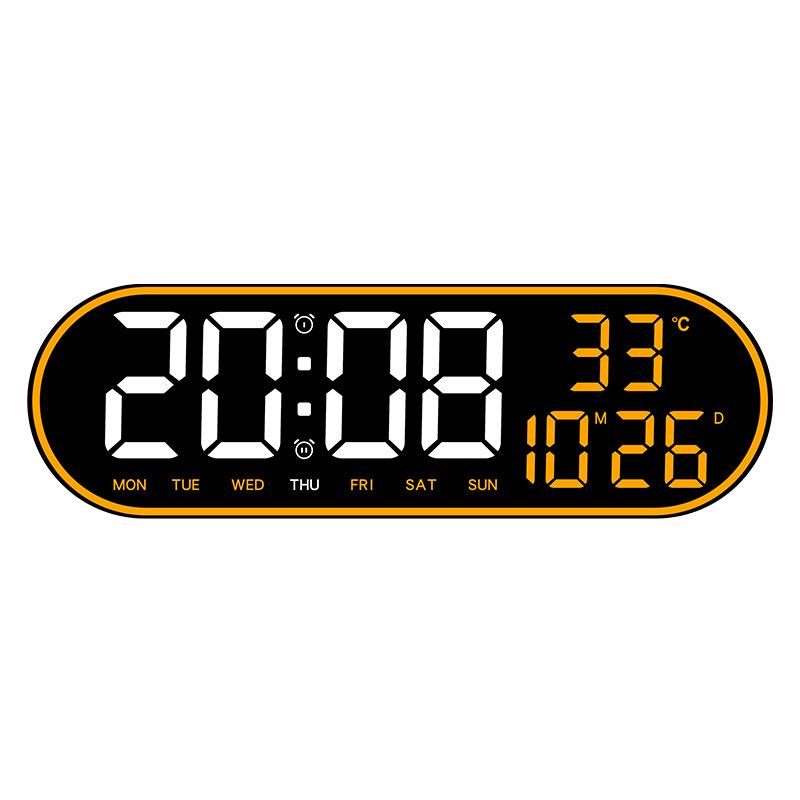 Multifunctional Living Room Wall Clock Seat Clock Simple Digital Display Multi Alarm Clock Silent Clock Home Decoration Clock