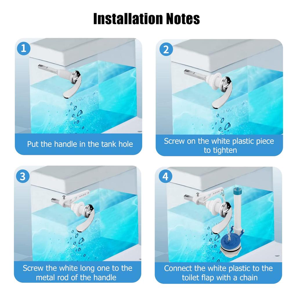 Замена ручки слива унитаза, боковое крепление, система смыва бачка унитаза, рычаг слива бачка унитаза