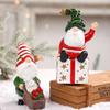 Cartoon Cane Santa Claus Ornaments Painted Merry Christmas Decorations Party Favors