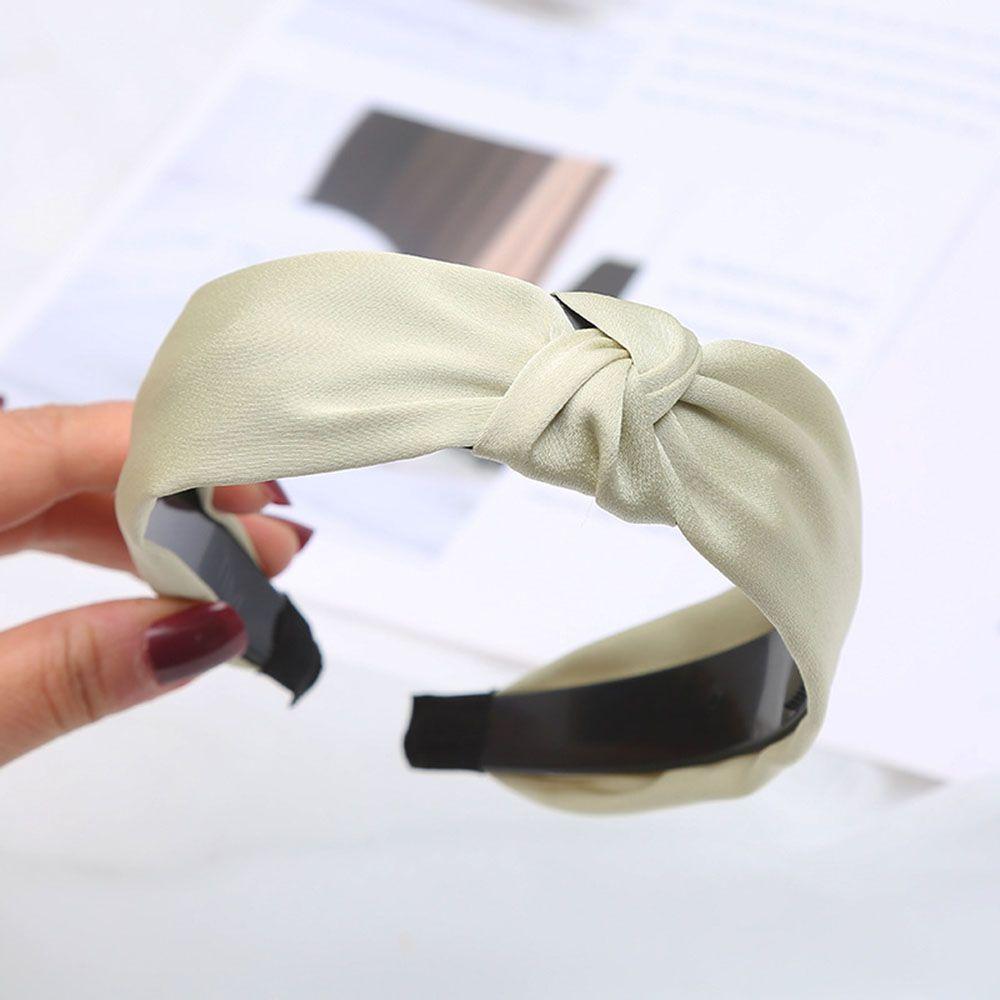 Цветной узел, широкий боковой аксессуар для волос, головной убор, обруч для волос, повязка на голову для женщин и девочек, повязка на голову