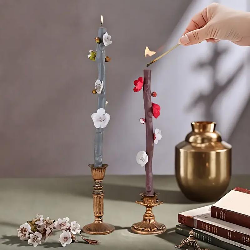 1шт украшения новые поступления силиконовые формы креативные ароматические свечи формы украшения дома моделирование растений ветка дерева