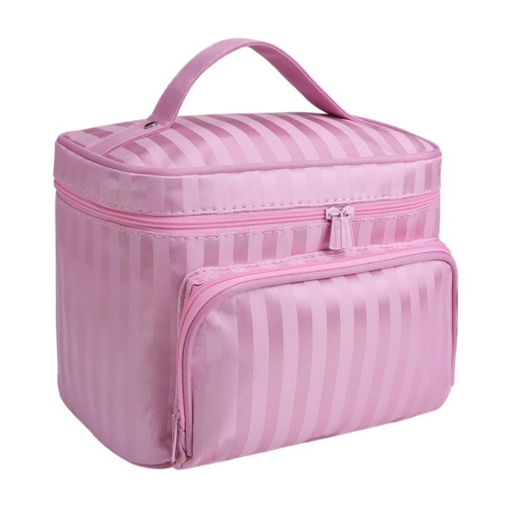 Large Capacity Makeup Bag Hand-held Toiletry Bag Portable Travel Organizer Women