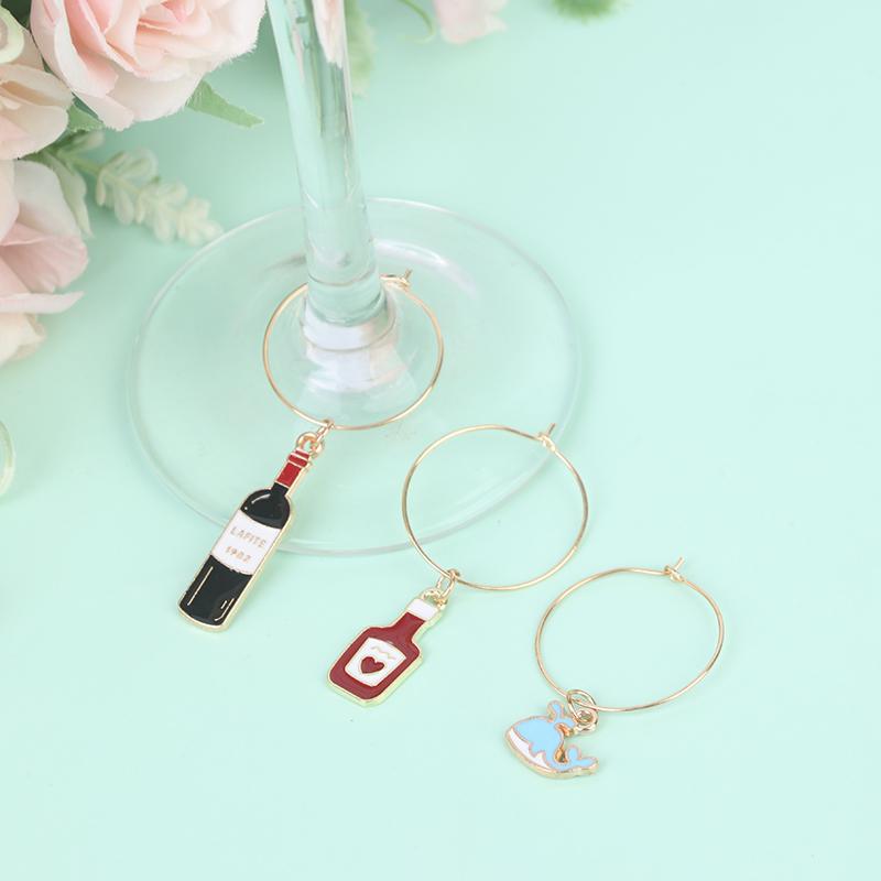 15Pcs Wine Glass Charms Markers Tags Identification Wine Bachelorette Tasting