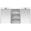 Bathroom Cabinet Set 3 pcs 126 x 16 x 62.5 cm engineered wood