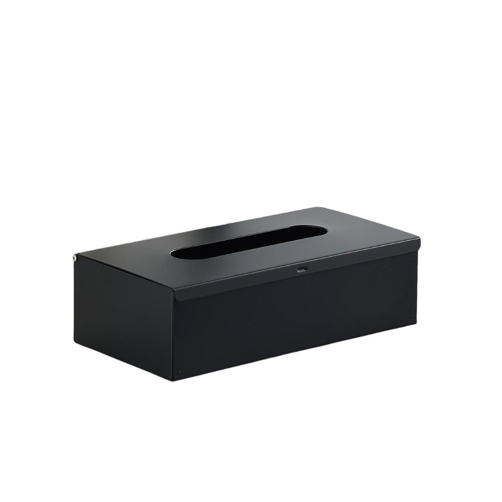 Rectangular Stainless Steel Tissue Box Wall-mounted Waterproof Napkin Storage Box Minimalist Moisture-proof Paper Towel Case Car
