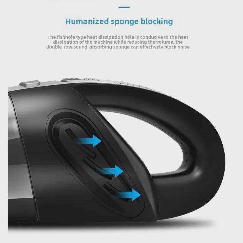 High-Power 120W Wireless Car & Home Vacuum Cleaner, Rechargeable Handheld for Dry & Wet Use