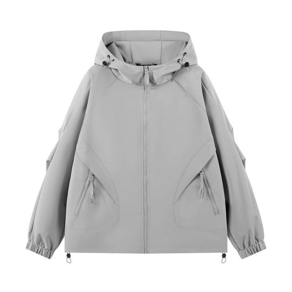 Мужская водонепроницаемая универсальная куртка с капюшоном, свободная повседневная уличная ветровка