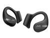 Беспроводные наушники JVC Victor Nearphones с открытой конструкцией - 16-мм динамик, Ультралегкая посадка на ушной крючок, Модель HA-NP50T-B, Черный