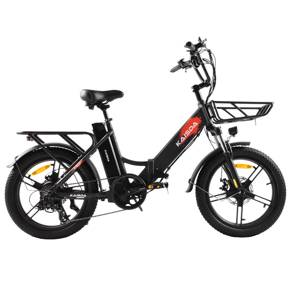 KAISDA K201 All-Terrain Adult Electric Bicycle 350W Motor Men's E-Mountain Bike 36V20.8AH Battery 20 Inch Fat Tyre Women's eBike