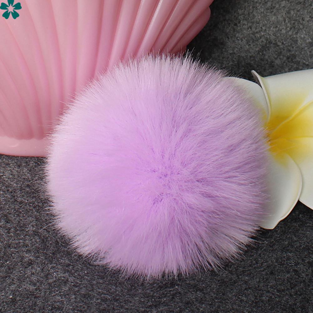 DIY Faux Fox Fur Fluffy Pompom Ball for Knitting Hat Hats