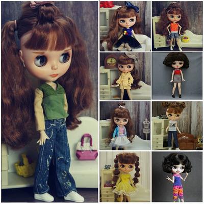 Мини юбка из трикотажной пряжи, модные простые платья, худи для кукол azone19 ICY DBS, для кукол blythe