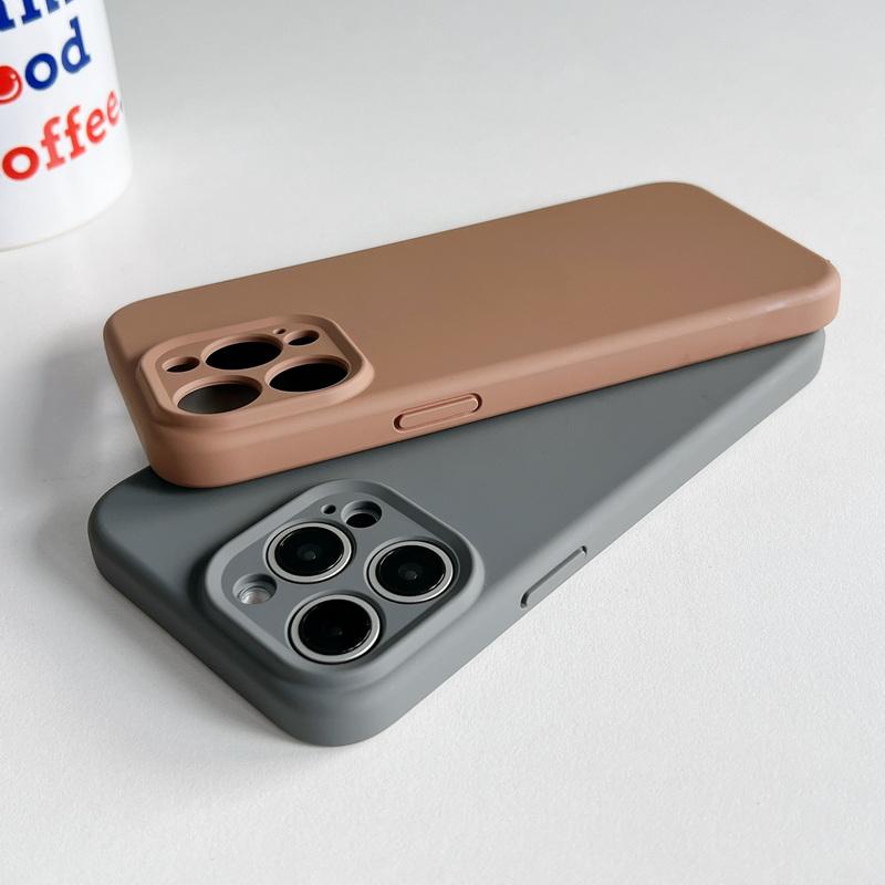 Для iPhone 16 15 Pro Max 14 Pro 13 12 11 чехол однотонный жидкий силиконовый тонкий защитный объектив мягкий матовый противоударный для Magsafe Magnetic Phone Cover