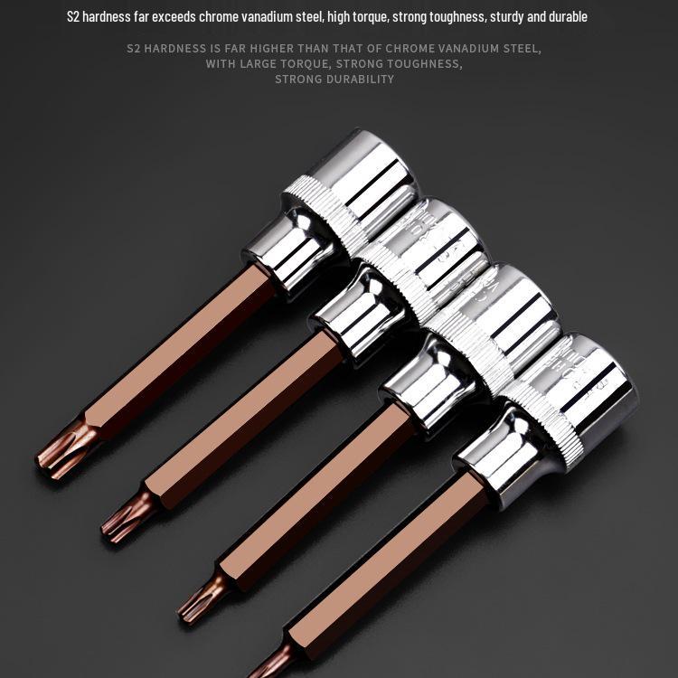 Многофункциональная отвертка с насадками: крестообразная, шестигранная, Torx, Spline и шестилопастная