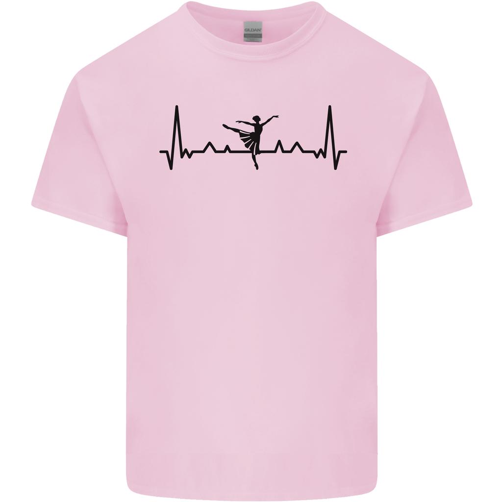 Ballet Dancer ECG Dancing Ballerina Pulse Unisexs Light Cotton TShirt