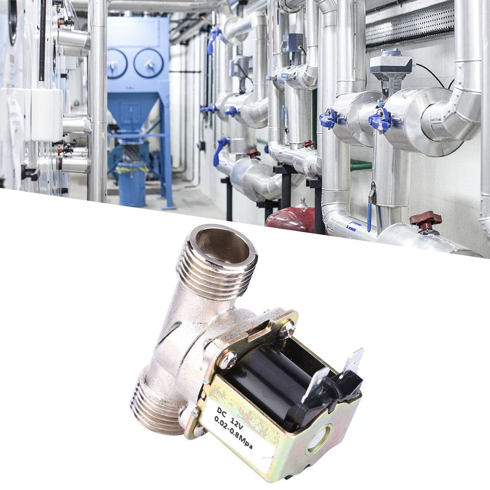 12V G1Celsius2 NC Corrosion Resistant Brass Electric Solenoid Valve Threads Sensitive Switching Normally Closed Water Inlet Valve for
