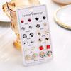 12 Pairs Earrings Set Stud Crystal Pearl Butterfly Flower Heart Women Jewelry