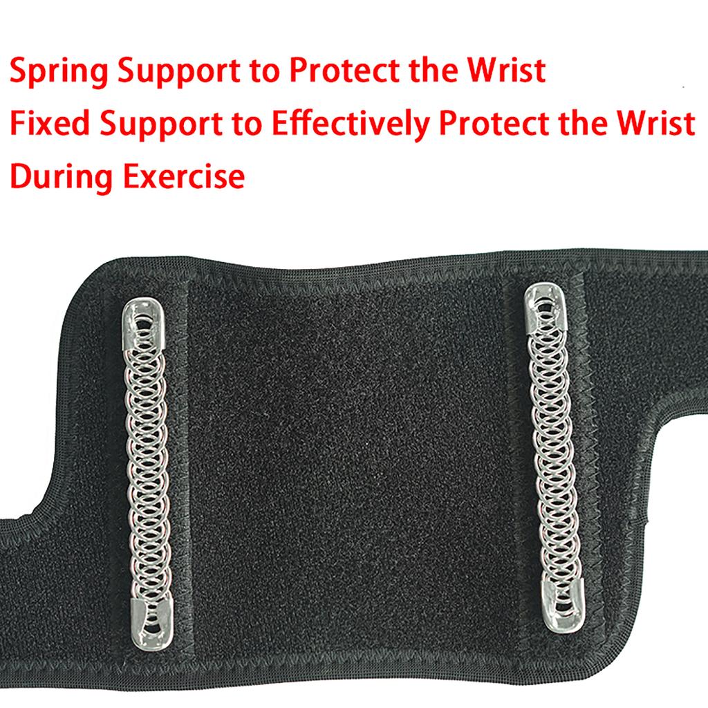 Эластичные ремешки на запястья, 1 пара ремешков на запястья с пружинной опорой, регулируемая защита подставки для запястий для спортивной защиты, ежедневного фитнеса и занятий спортом