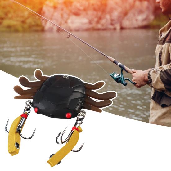 4.5CM/6G 6.5CM/13G Fishing Soft TPR Lure Crab Shrimp Squid Bait Octopus Trolling Swimbait Bass Freshwater Saltwater Fishing Jig Bait