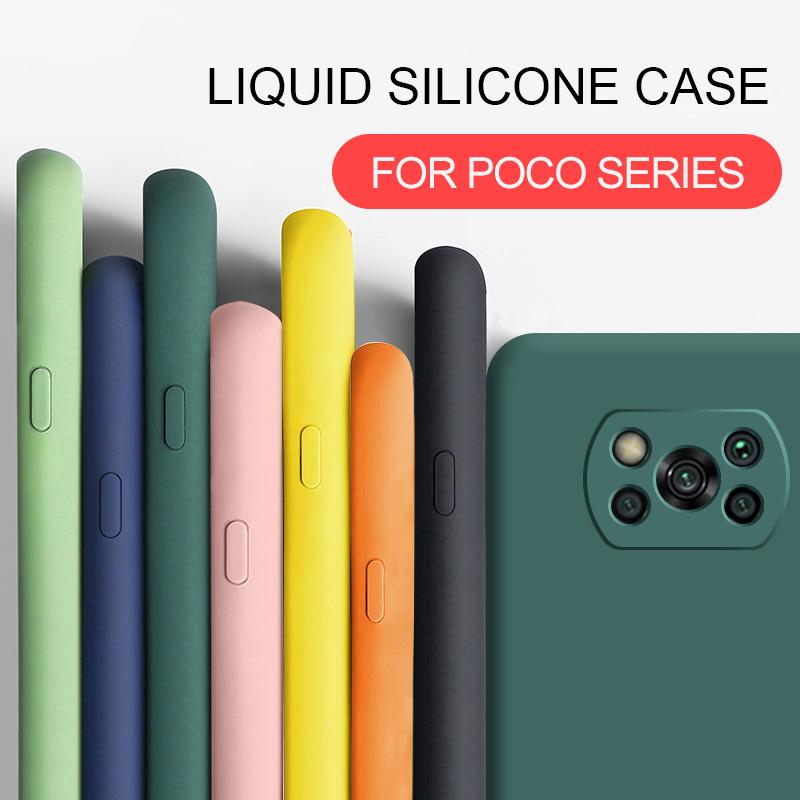 Чехол Poco X3 Pro X 3 NFC Новый полный чехол жидкий силиконовый мягкий защитный чехол для Xiaomi Poco X3 Pro Pocox3 X 3 NFC