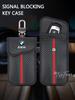 JFTX5 Car Key Case Signal Blocker Bag RFID Shielding Pocket For BMW E90 F20 E46 E60 G60 F10 F30 E87 X5 G20 E39 X1 M4 M5 Car stickers