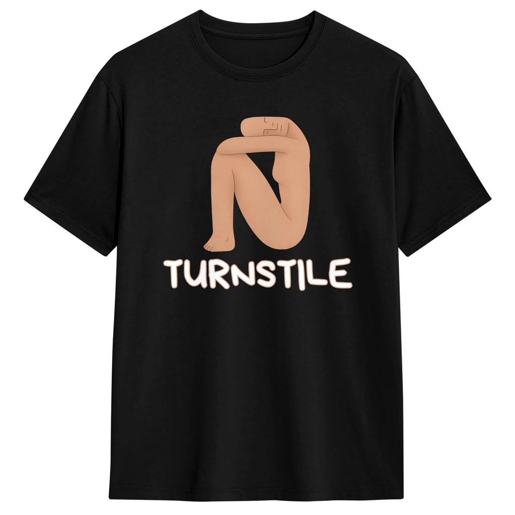 Novelty Turnstile Art Painting T-Shirts Men O Neck Pure T Shirt Short Sleeve Tees Birthday Present Tops